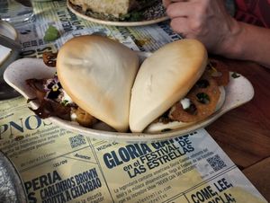 Bao at Distrito Vegano Invernadero in Madrid