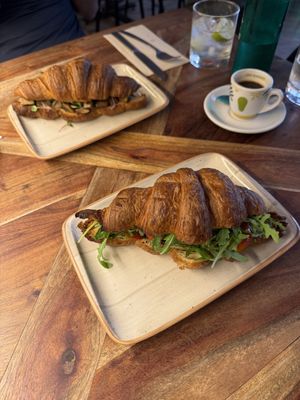 Savoury croissants 🥐   at Distrito Vegano Invernadero in Madrid