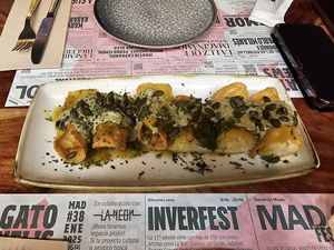Potato Flute - #Veganuary at Distrito Vegano Invernadero in Madrid