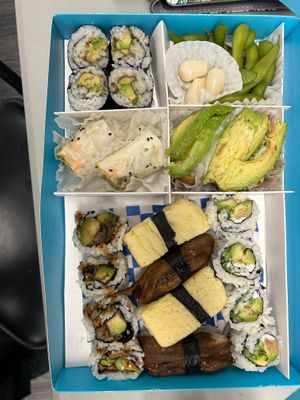 Large sushi box at Sushi But Like Vegan in Washington