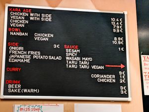 Menu at Tsu Tsu at Tsu Tsu in Berlin