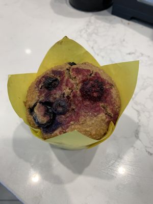 Tasty mixed berry vegan muffin   at ADL - Muffin Break in Adelaide