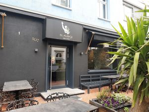 Outdoor seating at El Alebrije in Zurich