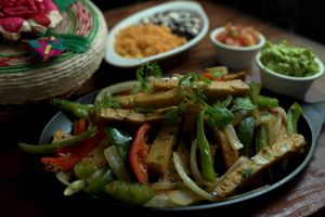 Seitan fajitas at Mictlán Mexico in New York City