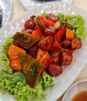 Sweet & Sour Pork ~ 13/7/22 at Keat Lim Vegetarian 吉林素食 - Ang Mo Kio in Northeast Singapore