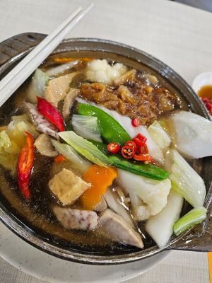 Claypot Hor Fun ~ 28/12/23 at Keat Lim Vegetarian 吉林素食 - Ang Mo Kio in Northeast Singapore
