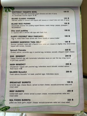 Menu february  at Southway Coffee Bar in Koh Phangan