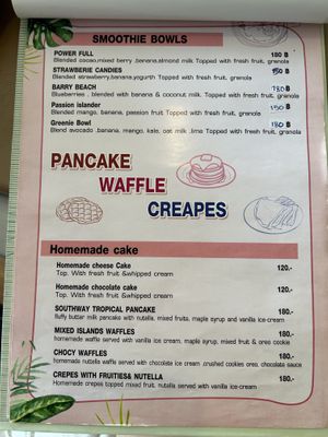 Menu february  at Southway Coffee Bar in Koh Phangan