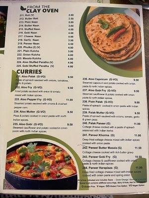 Menu (July 2023) at Saravanaa Bhavan in Rome
