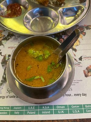 Rasam soup at Saravanaa Bhavan in Rome