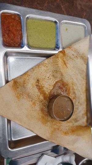 Vegetable Dosa at Saravanaa Bhavan in Rome