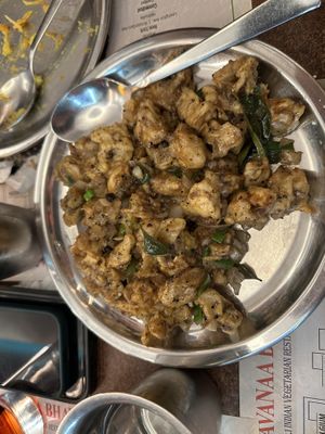 Fried mushrooms  #Veganuary at Saravanaa Bhavan in Rome