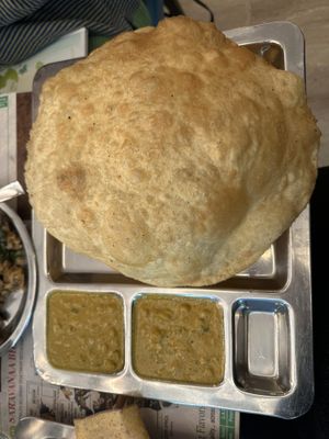 Channa batura #Veganuary at Saravanaa Bhavan in Rome