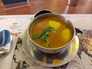 South Indian Soup at Saravanaa Bhavan in Rome