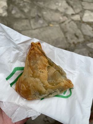 Spinach pastry from Gregory‘s, Malia, Greece at Gregory‘s in Crete
