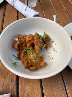 Vegan bang bang broccoli   at Piedmont Cafe in El Paso