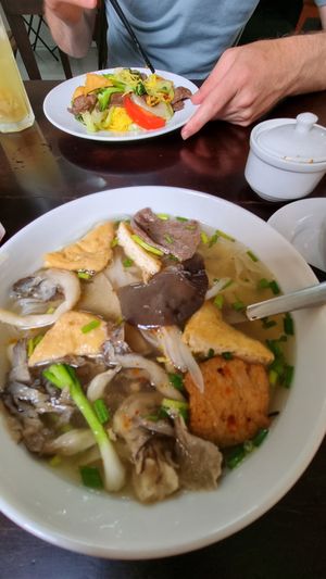 Vegan phō at Tinh Tam Vegan in Hue