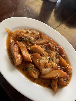 Lemongrass and Chilli Chicken  at Tinh Tam Vegan in Hue