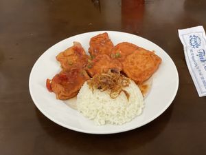 Tofu with lemongrass - Tinh Tam Vegan, Hue  at Tinh Tam Vegan in Hue