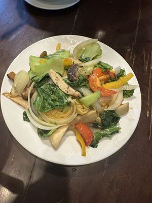 Vegetable fried noodle   at Tinh Tam Vegan in Hue