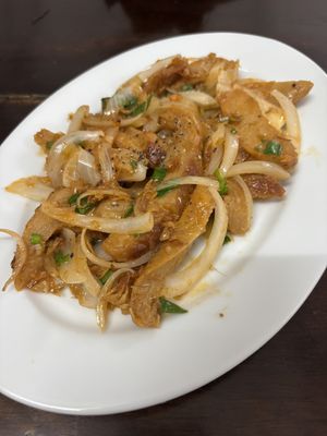 Lemongrass chicken  at Tinh Tam Vegan in Hue