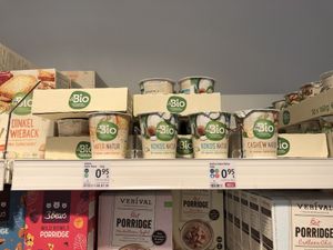 Plant yogurts  at DM-Drogerie Markt in Munich