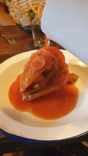 Torta ahogada at La Loncheria Bcn in Barcelona