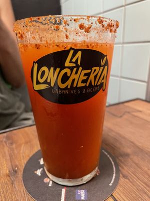 Vegan michelada  at La Loncheria Bcn in Barcelona