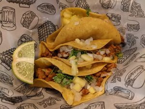 Tacos al pastor at La Loncheria Bcn in Barcelona