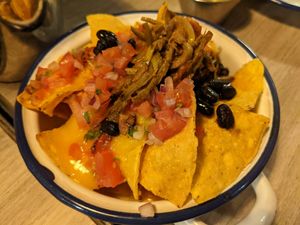 Nachos, half portion at La Loncheria Bcn in Barcelona