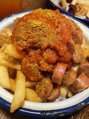 Currywurst  at La Loncheria Bcn in Barcelona