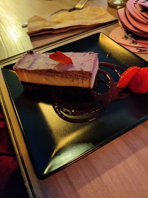 Cheesecake at La Loncheria Bcn in Barcelona