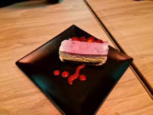 Cheesecake at La Loncheria Bcn in Barcelona