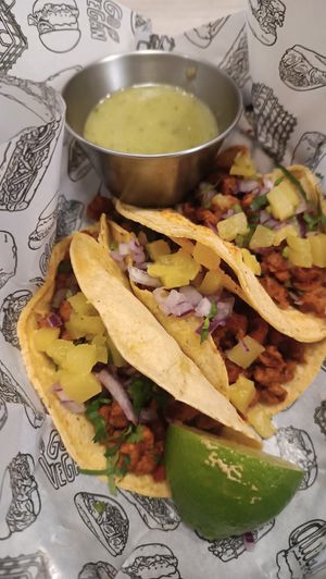 Tacos Pastor at La Loncheria Bcn in Barcelona