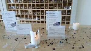 interior of location - letter sealing area on 1st floor at Nuldam Space - 널담은공간 경복궁점 in Seoul