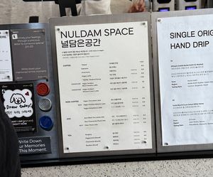 Drink menu  at Nuldam Space - 널담은공간 경복궁점 in Seoul
