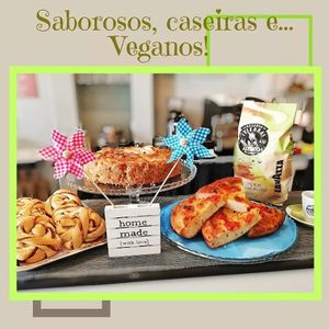 Some of our vegan, homemade choices at O Ninho Family Bar in Lagos