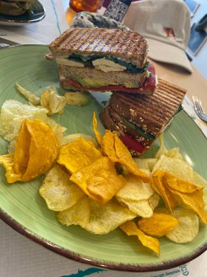 Vegan sandwich  at O Ninho Family Bar in Lagos