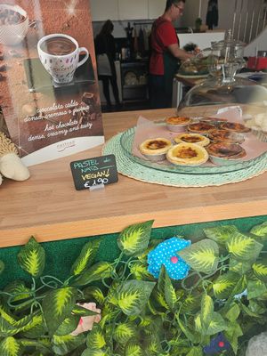 Vegan nata at O Ninho Family Bar in Lagos