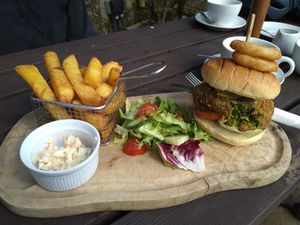 Ask for it vegan as they had vegan cheese and coleslaw! at The Family Tree in Matlock