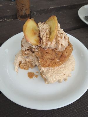 Vegan cinnamon and apple cake! 💚 at The Family Tree in Matlock