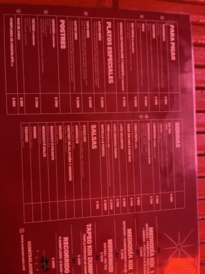 Other side of menu  at KOI Beer & Dumplings - Lavalleja in Buenos Aires