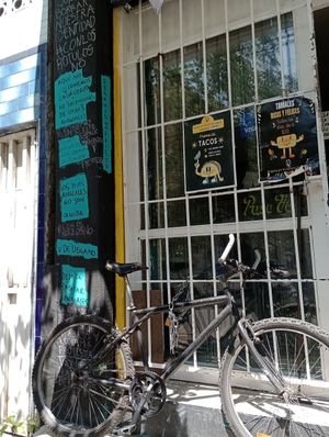 Outside at V De Vegano  in Mexico City