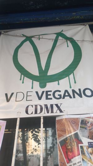 Logo at V De Vegano  in Mexico City