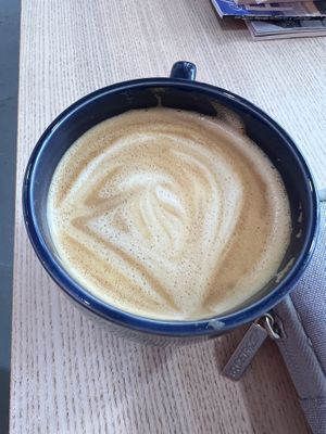 oat milk latte  at The Espresso Lab Cafe in San Diego