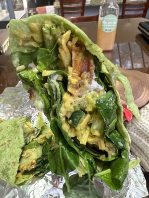Pollo Wrap  at Vegan Papi Caribbean Fusion Cafe in Atlanta