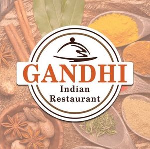Gandhi Indian Restaurant Logo  at Gandhi Indian Restaurant & Takeaway in Stoke-on-trent