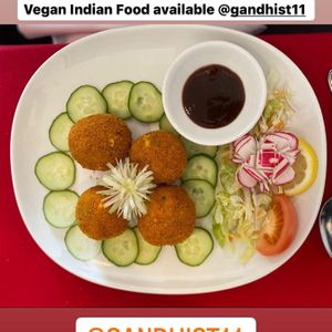 Vegan Aloo Chops 
 at Gandhi Indian Restaurant & Takeaway in Stoke-on-trent