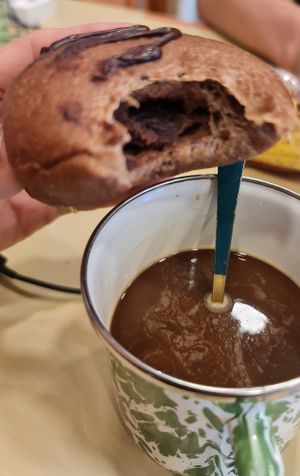 Hazelnut chocolate with coffee ~ 20/11/22 at Slow Bakes - Yishun in North Singapore