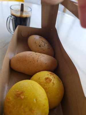 Current favorites ~ curry and coconut bun ~ 31/8/23 at Slow Bakes - Yishun in North Singapore